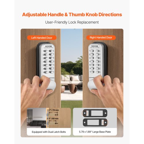 Mechanical Keyless Entry Door Lock 14 Key Mechanical Door Lock Mechanical