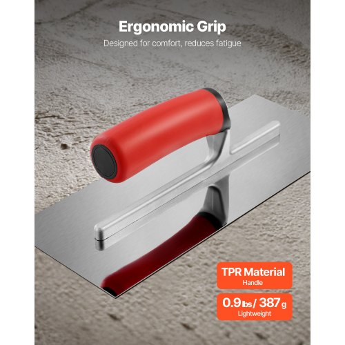 Tile Tools Stainless Steel Flat Finishing Trowel 109 x 4.4 in Concrete