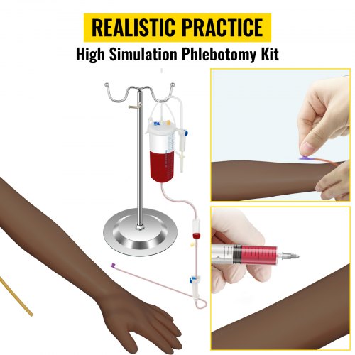 Phlebotomy Practice Kit Dark Skin IV Practice Kit Venipuncture Learning