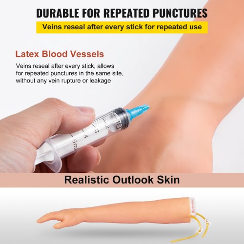 12 PCS Phlebotomy Practice Kit IV Venipuncture Intravenous Training High