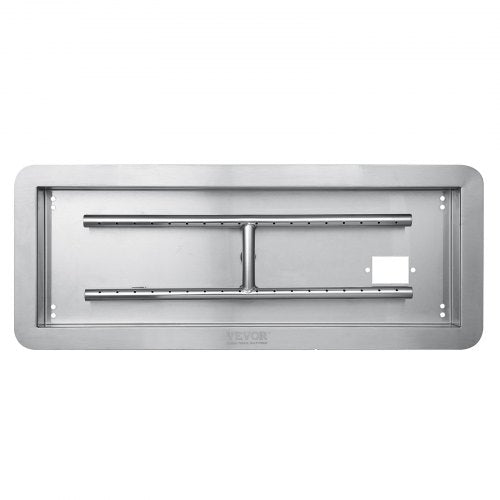24 x 8 inch Dropin Fire Pit Pan Rectangular Stainless Steel Fire Pit