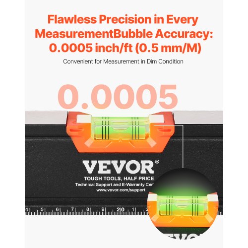 6Piece Torpedo Level 784832241610 Inch Box Levels Set Bubble Vials