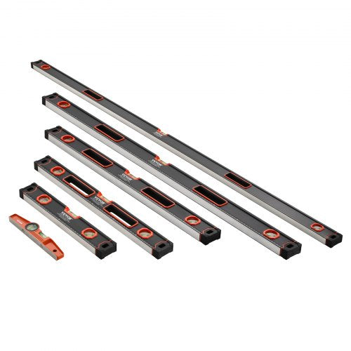 6Piece Torpedo Level 784832241610 Inch Box Levels Set Bubble Vials