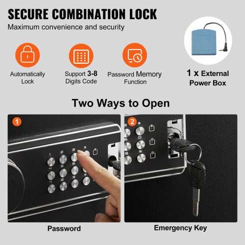 68 Rifles Gun Safe Rifle Safe with Lock Digital Keypad Quick Access