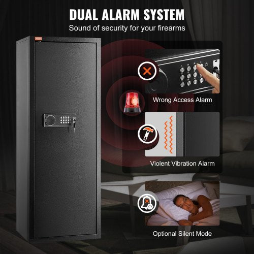 68 Rifles Gun Safe Rifle Safe with Lock Digital Keypad Quick Access