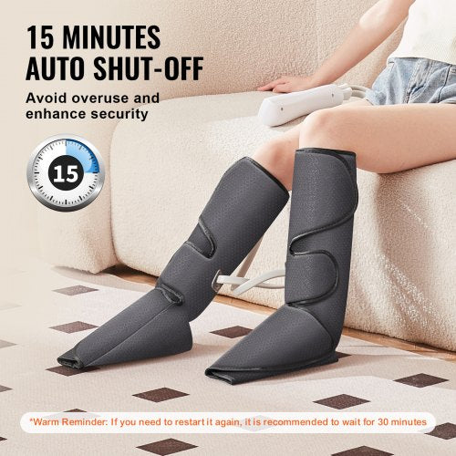 Leg Massager with Air Compression Foot and Calf Massager with 3 Modes 3