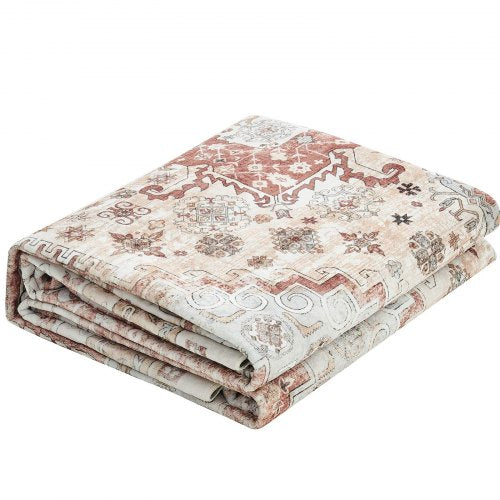Area Rug 9 x 12 ft Large Washable Rug NonSlip and TearResistant Soft