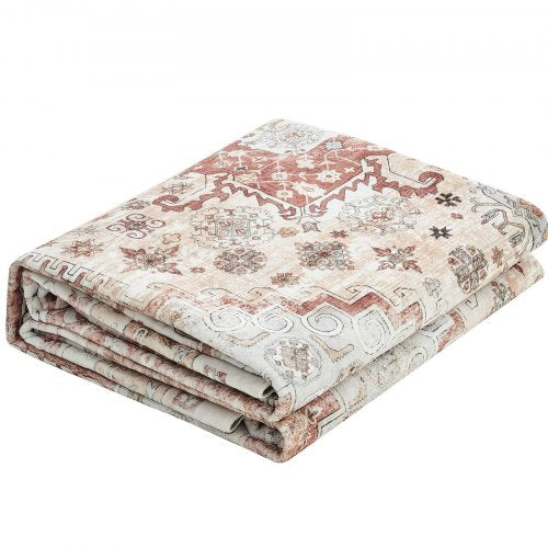 Area Rug 9 x 12 ft Large Washable Rug NonSlip and TearResistant Soft