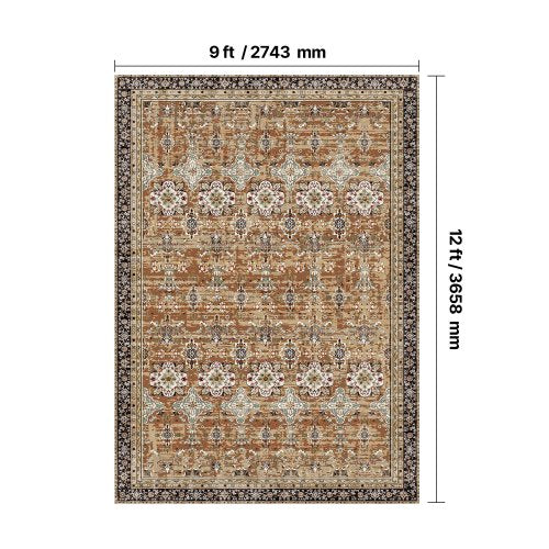 Area Rug 9 x 12 ft Large Washable Rug NonSlip and TearResistant Soft 1