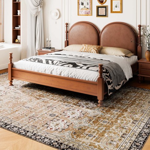 Area Rug 9 x 12 ft Large Washable Rug NonSlip and TearResistant Soft 1