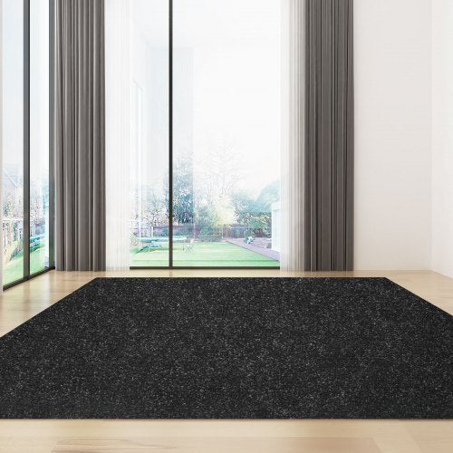 Boat Carpet 6 ft x 18 ft Marine Carpet for Boats Waterproof Black Indoor