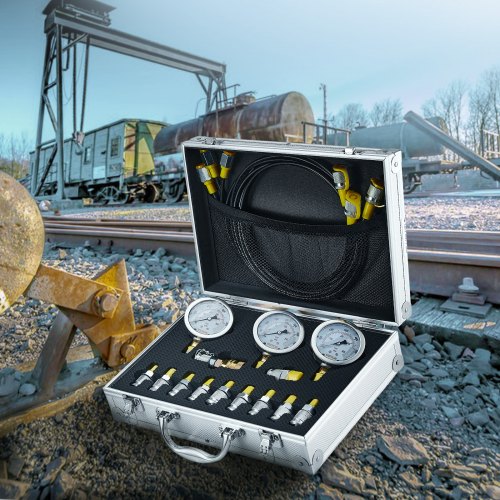 Hydraulic Pressure Test Kit 250400600bar 3 Gauges 11 Test Couplings 3