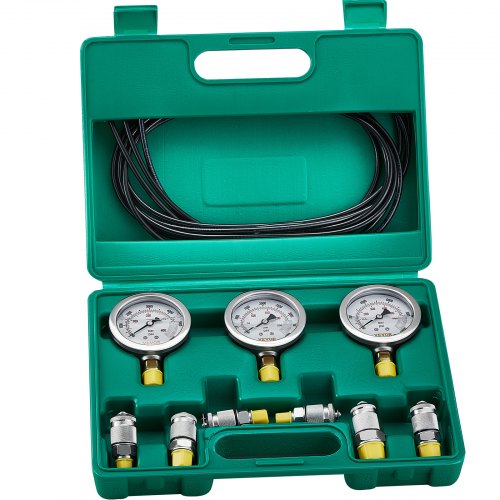 Hydraulic Pressure Test Kit 250400600bar 3 Gauges 6 Test Couplings 3