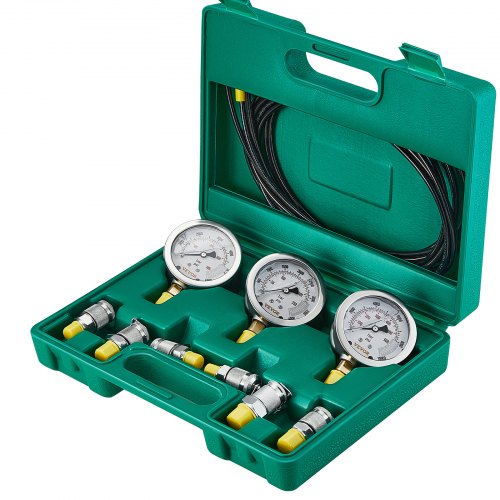 Hydraulic Pressure Test Kit 250400600bar 3 Gauges 6 Test Couplings 3