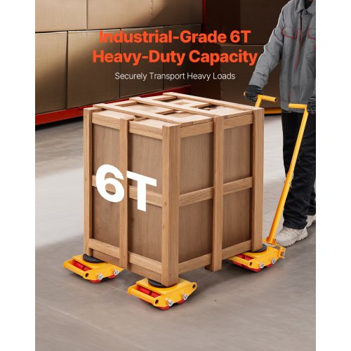 Machine Skate 6T Machinery Skate Dolly 13228 lbs Machinery Moving Skate
