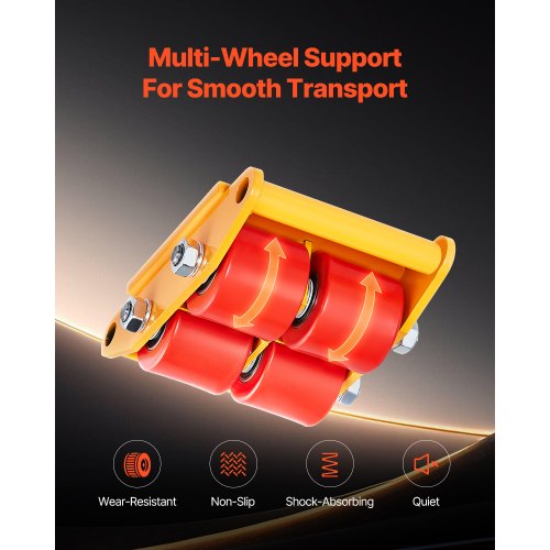 Machine Skate 6T Machinery Skate Dolly 13228 lbs Machinery Moving Skate