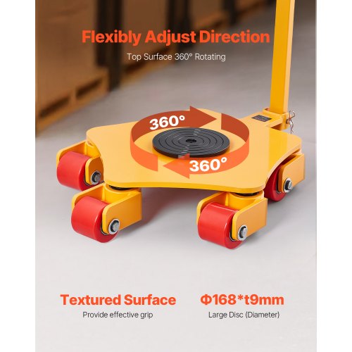 Machine Skate 8800 lbs Machinery Moving Skate Machinery Mover Skate with 360°