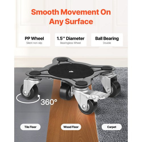 Furniture Dolly Maximum Load 1200 lbs Heavy Duty Furniture Movers with 5
