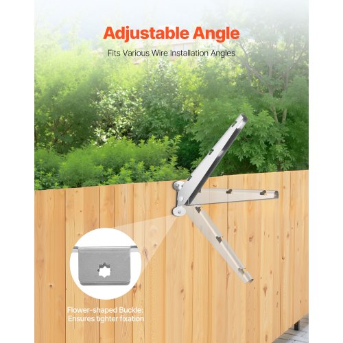 Barbed Wire Arm 10 Packs 12.2 in Fence Post Extender Flat or Surface