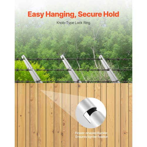 Barbed Wire Arm 10 Packs 12.2 in Fence Post Extender Flat or Surface