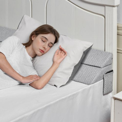 Bed Wedge Pillow for Headboard King Size 76x10x6 Bed Gap Filler Fill