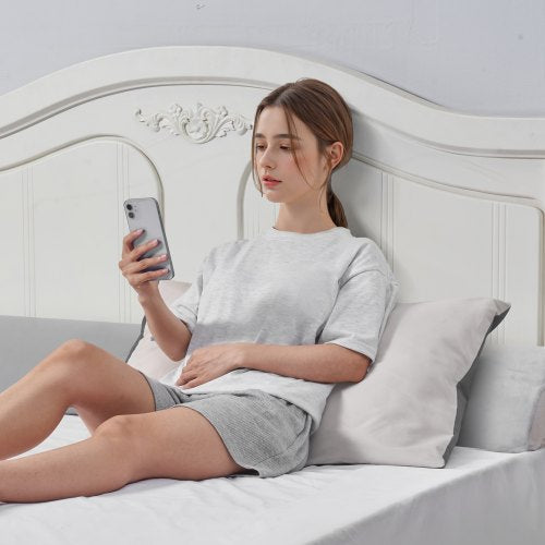 Bed Wedge Pillow for Headboard King Size 76x10x6 Bed Gap Filler Fill