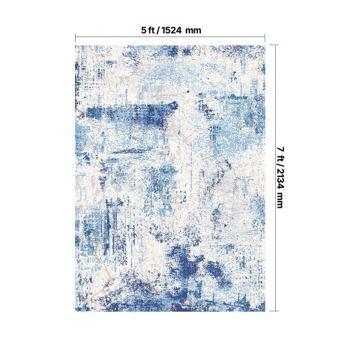 Area Rug 5 x 7 ft Large Washable Rug NonSlip and TearResistant Soft