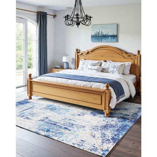 Area Rug 5 x 7 ft Large Washable Rug NonSlip and TearResistant Soft