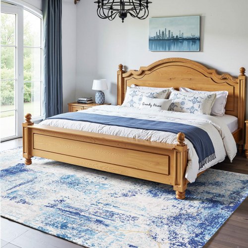 Area Rug 5 x 7 ft Large Washable Rug NonSlip and TearResistant Soft