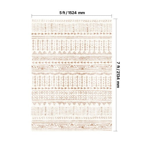 Area Rug 5 x 7 ft Large Washable Rug NonSlip and TearResistant Soft 1