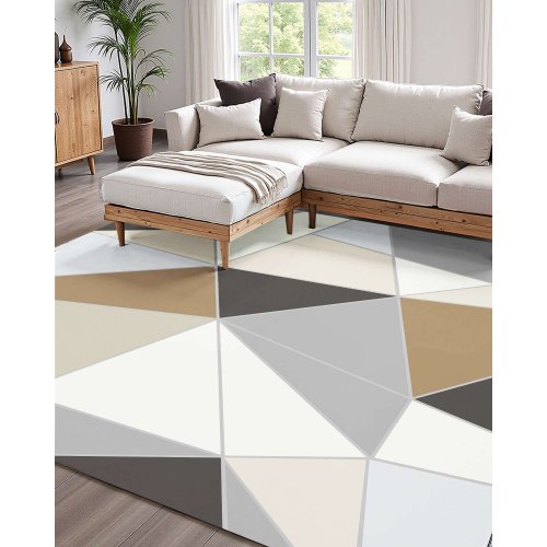 Area Rug 5 x 7 ft Large Washable Rug NonSlip and TearResistant Soft 2