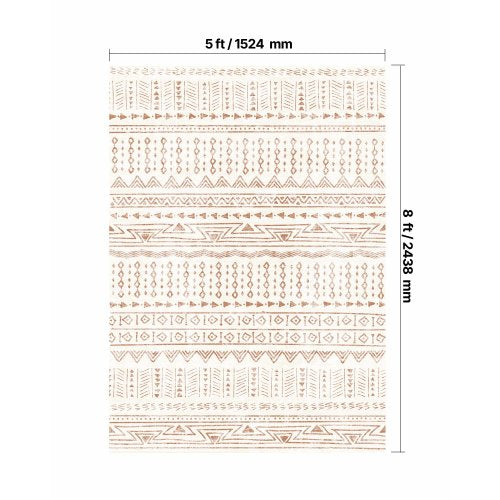 Area Rug 5 x 8 ft Large Washable Rug NonSlip and TearResistant Soft