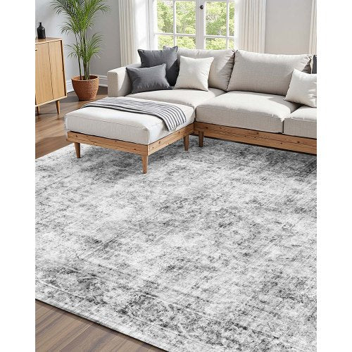 Area Rug 6 x 9 ft Large Washable Boho Rug NonSlip and TearResistant Soft
