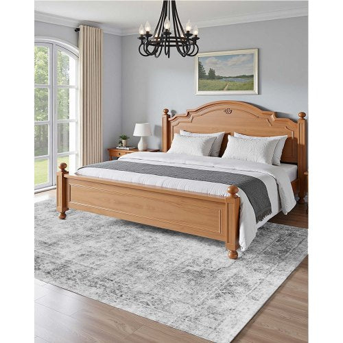 Area Rug 6 x 9 ft Large Washable Boho Rug NonSlip and TearResistant Soft
