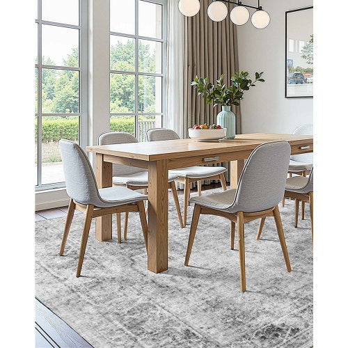 Area Rug 6 x 9 ft Large Washable Boho Rug NonSlip and TearResistant Soft