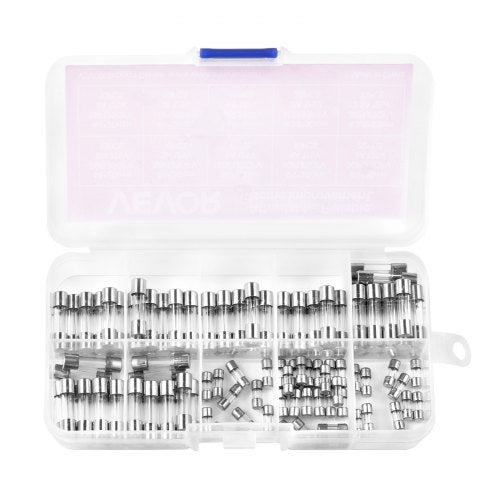 FastBlow Glass Fuses Assortment Kit 120 Pcs 125 Volt 5 x 20 mm 1A 2A 3A