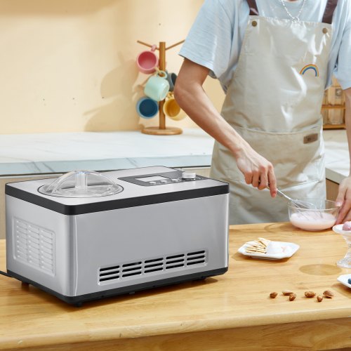 Automatic Ice Cream Maker with Builtin Compressor 2 Quart No Prefreezing