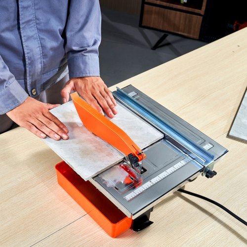 Wet Tile Saw 7inch 65Mn Steel Blade 3500 RPM Induction Motor Tile Cutter