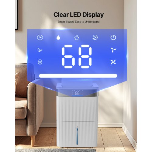 80 Pints Dehumidifier for Home Basement Drain Hose for Commercial