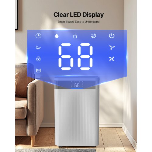 35 Pints Dehumidifier for Home Basement Drain Hose for Commercial