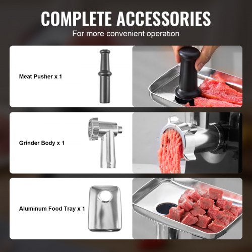 Meat Grinder 3 LbsMin Capacity Electric Meat Grinders with Blade Grinding