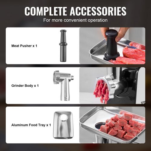 Meat Grinder 3 LbsMin Capacity Electric Meat Grinders with Blade Grinding