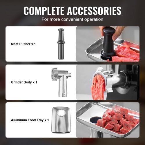 Meat Grinder 3 LbsMin Capacity Electric Meat Grinders with Blade Grinding
