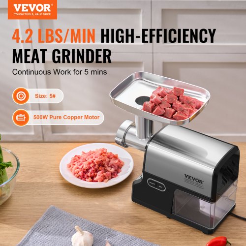 Meat Grinder 42 LbsMin Capacity Electric Meat Grinders with Blade
