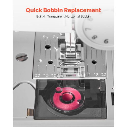 Computerized Sewing Machine 200 Stitch Applications with LCD Screen Foot