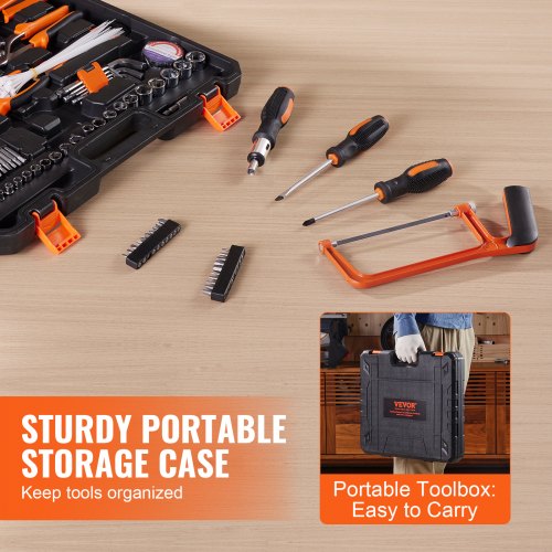 Tool Kit 216 Piece General Household Hand Tool Set Home Repairing Tool Kit