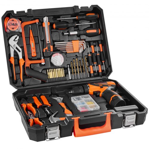 Tool Kit 146 Piece General Household Hand Tool Set with Electric Drill