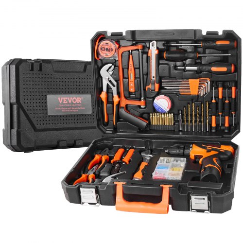 Tool Kit 146 Piece General Household Hand Tool Set with Electric Drill