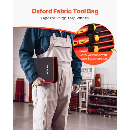 Insulated Screwdriver Set 12Piece Professional Electrical Screwdriver Set