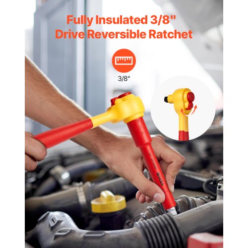 Insulated Socket Set 16Piece Insulated Wrench Tool Set 1000V Insulated